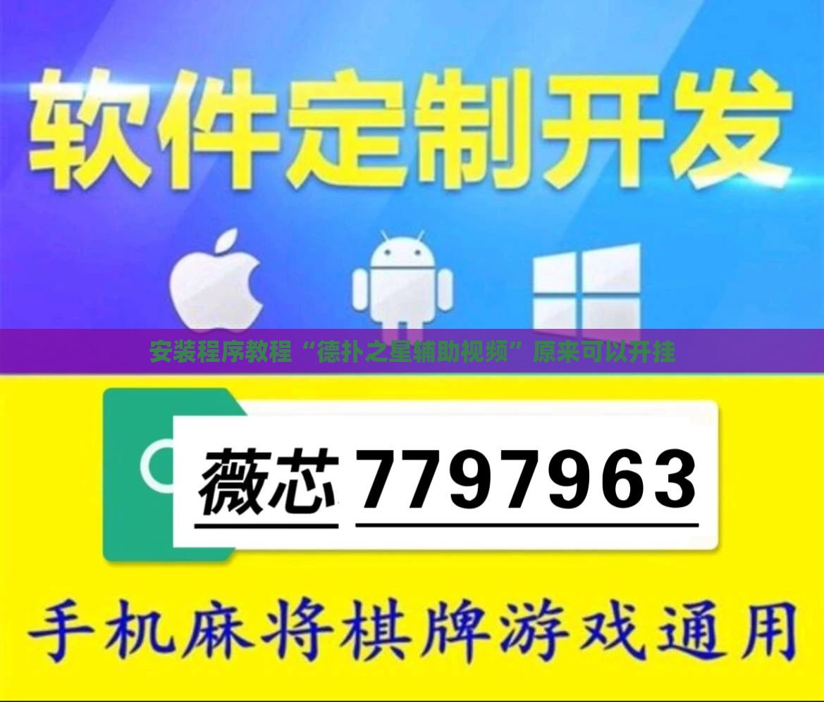 安装程序教程“德扑之星辅助视频”原来可以开挂