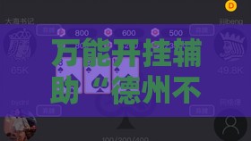 万能开挂辅助“德州不可能总是拿到一手好牌	”详细辅助教程分享