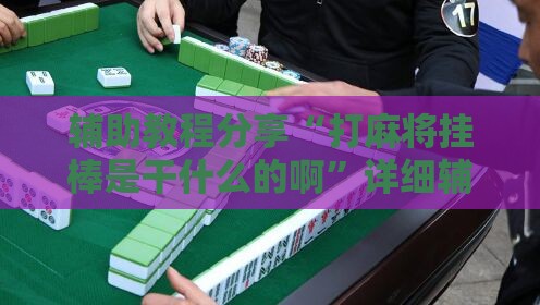 辅助教程分享“打麻将挂棒是干什么的啊”详细辅助软件教程